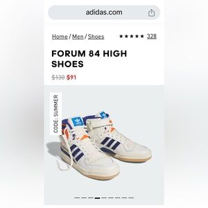 COPY - Adidas 84 Forum High Shoes